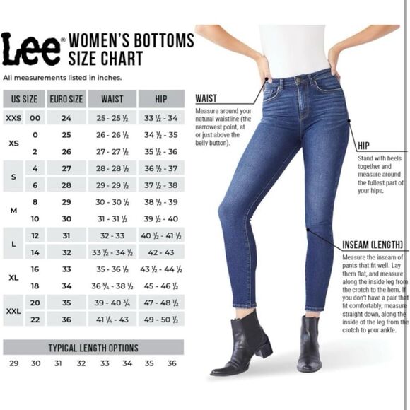 NWT Lee Riders Mid-Rise Bermuda Medium Wash Denim Shorts - Picture 12 of 12